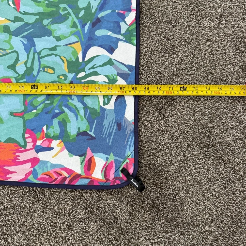 Rumpl The Everywhere Towel Hibiscus Rosa Floral Hiking Outdoor Microfiber
